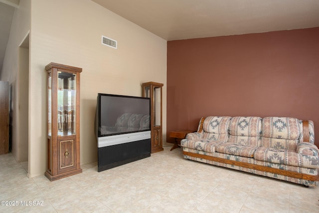 5442 W Cochie Springs St, Marana, AZ 85658 - living room featuring a high ceiling and light tile patterned floors