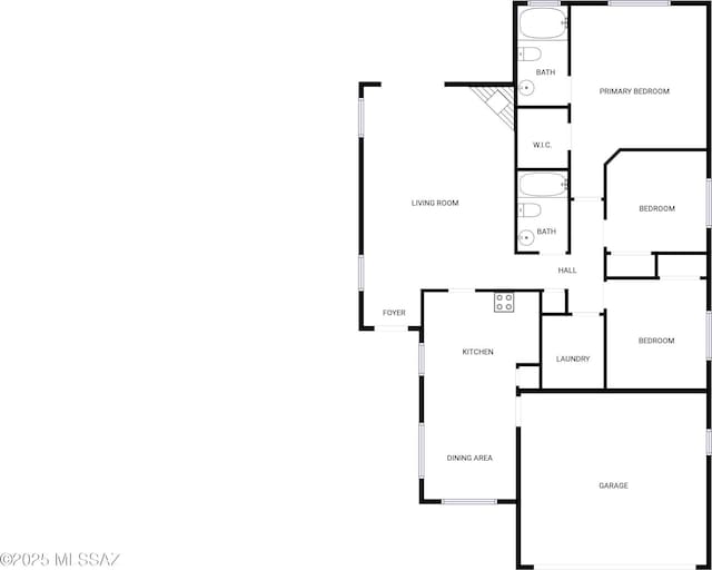 8758 E Mountain Spring Dr, Tucson, AZ 85747 - view of home floor plan