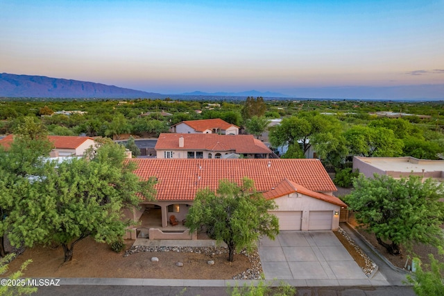 11120 E Mountain Gate Pl, Tucson, AZ 85749 - bird's eye view of a mountain backdrop