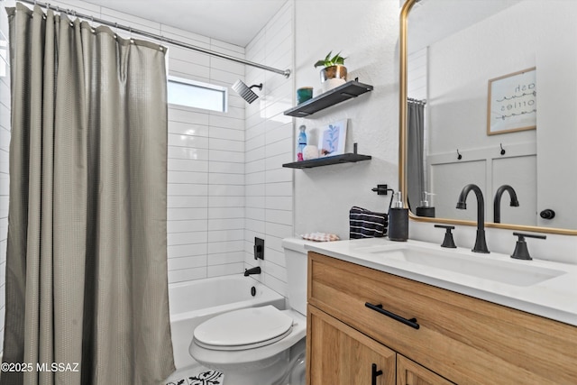 1441 N Calle De Durazo, Tucson, AZ 85715 - bathroom featuring vanity and shower / bath combo with shower curtain