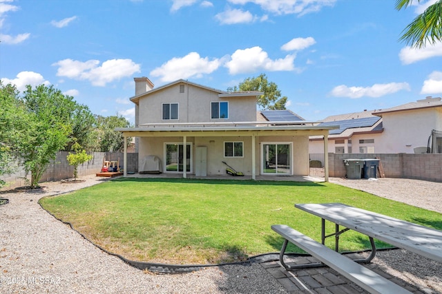 1441 N Calle De Durazo, Tucson, AZ 85715 - back of house featuring stucco siding, a fenced backyard, and a patio