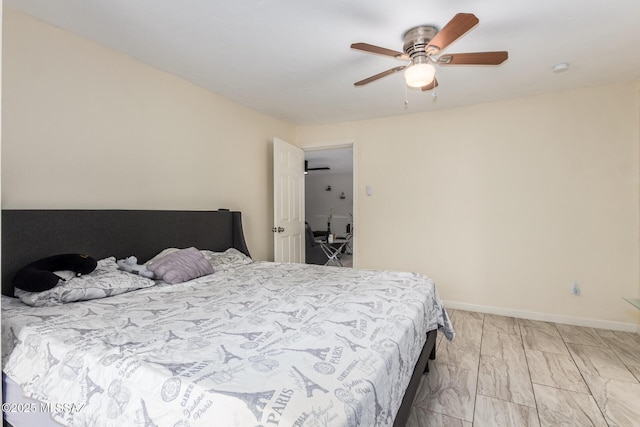 801 W Idaho St, Tucson, AZ 85706 - bedroom featuring baseboards and ceiling fan