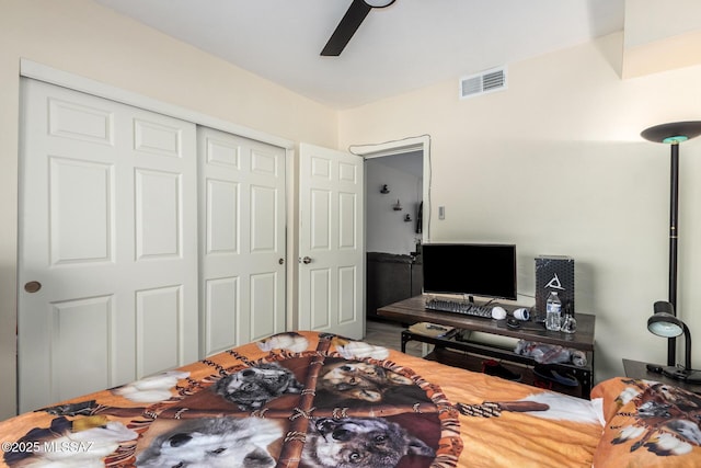 801 W Idaho St, Tucson, AZ 85706 - bedroom with a closet and a ceiling fan