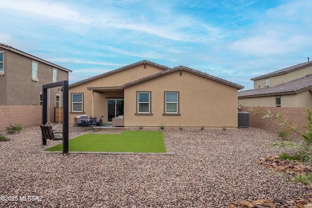 10490 W Beaman Ln, Marana, AZ 85653 - rear view of house with a fenced backyard, a patio area, and stucco siding