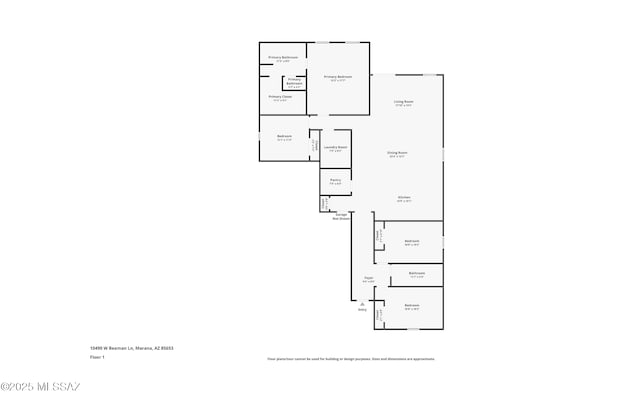 10490 W Beaman Ln, Marana, AZ 85653 - view of home floor plan