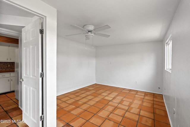 4812 E 3rd St, Tucson, AZ 85711 - spare room with ceiling fan and light tile patterned floors