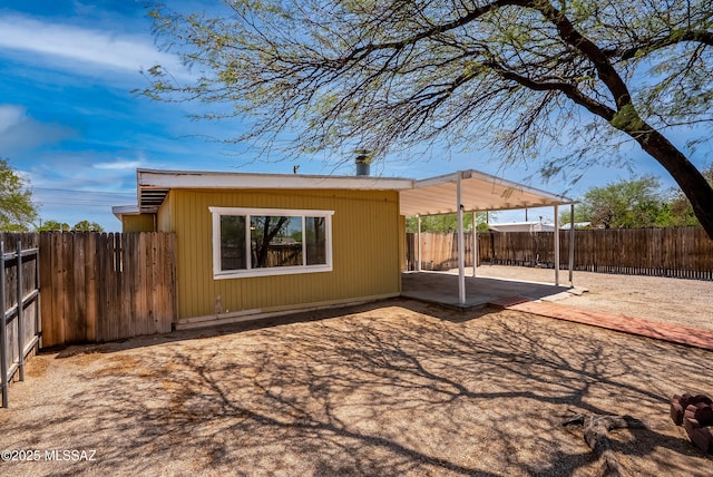 4812 E 3rd St, Tucson, AZ 85711 - fenced backyard featuring a patio area