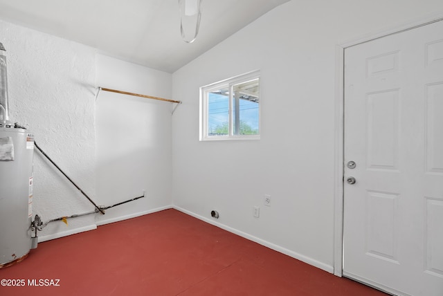 4812 E 3rd St, Tucson, AZ 85711 - empty room featuring water heater and lofted ceiling