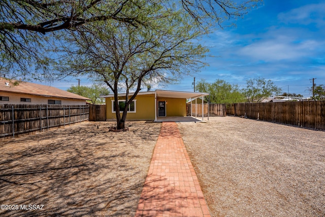 4812 E 3rd St, Tucson, AZ 85711 - back of property with a fenced backyard