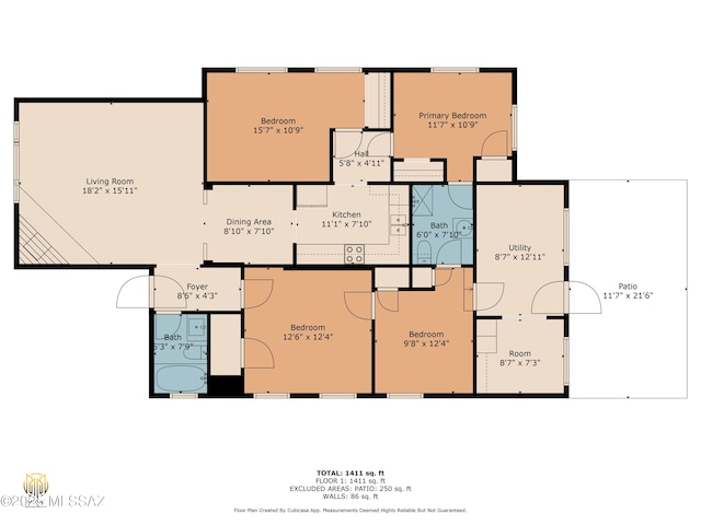 4812 E 3rd St, Tucson, AZ 85711 - view of room layout