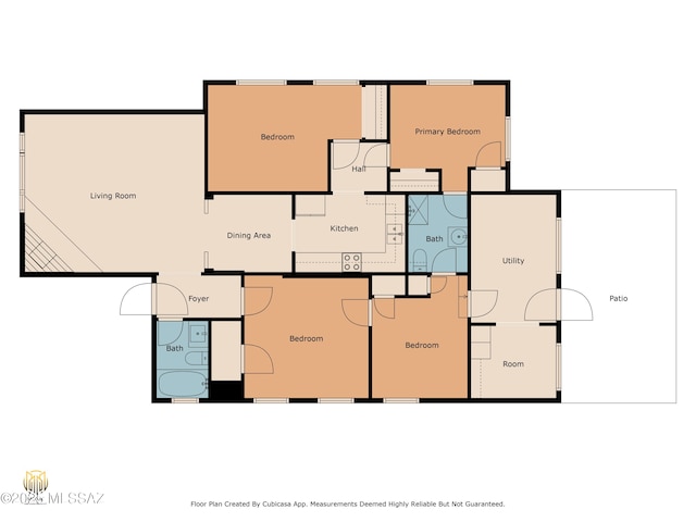 4812 E 3rd St, Tucson, AZ 85711 - view of home floor plan