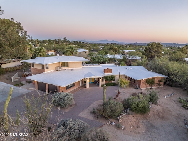 1115 W Santo Domingo Cir, Tucson, AZ 85704 - aerial view at dusk