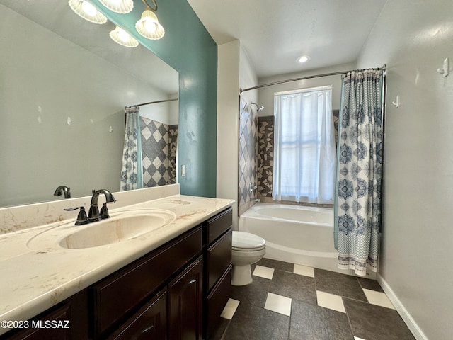 508 N Eagle Meadow Loop, Thatcher, AZ 85552 - full bathroom featuring shower / bathtub combination with curtain and vanity