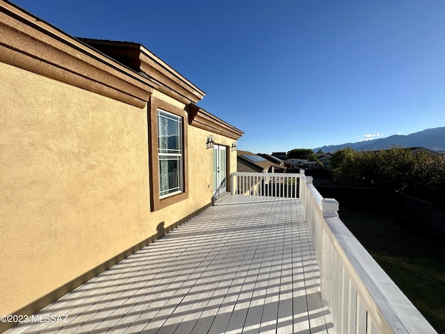 508 N Eagle Meadow Loop, Thatcher, AZ 85552 - wooden terrace with a mountain view