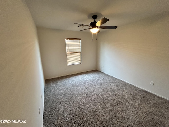 3365 N River Rapids Dr, Tucson, AZ 85712 - spare room with a ceiling fan and carpet floors
