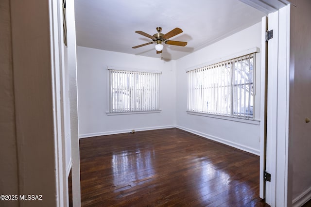1809 E 8th St, Tucson, AZ 85719 - empty room featuring hardwood / wood-style floors and ceiling fan