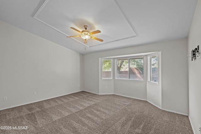 1026 E Madera Estates Ln, Sahuarita, AZ 85629 - carpeted spare room with attic access and a ceiling fan