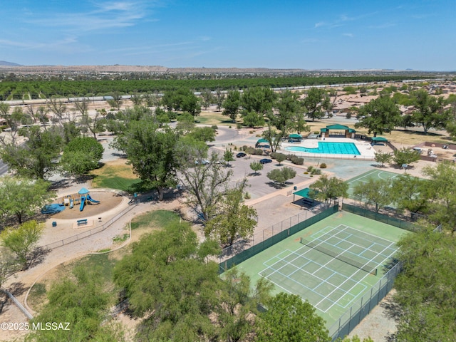 1026 E Madera Estates Ln, Sahuarita, AZ 85629 - drone / aerial view of a pool area
