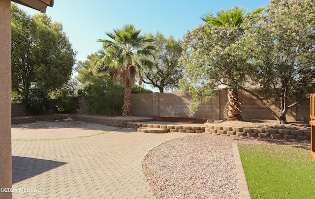 2898 W Simplicity Dr, Tucson, AZ 85741 - fenced backyard featuring a patio