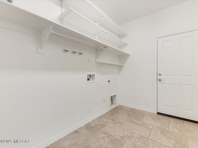 3872 W Sonoma Ranch Pl, Marana, AZ 85658 - laundry area with hookup for an electric dryer, gas dryer hookup, and washer hookup