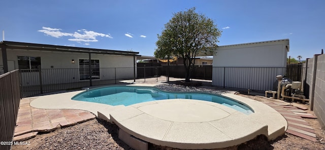 2215 E Bantam Rd, Tucson, AZ 85706 - view of swimming pool featuring a fenced backyard and a patio area