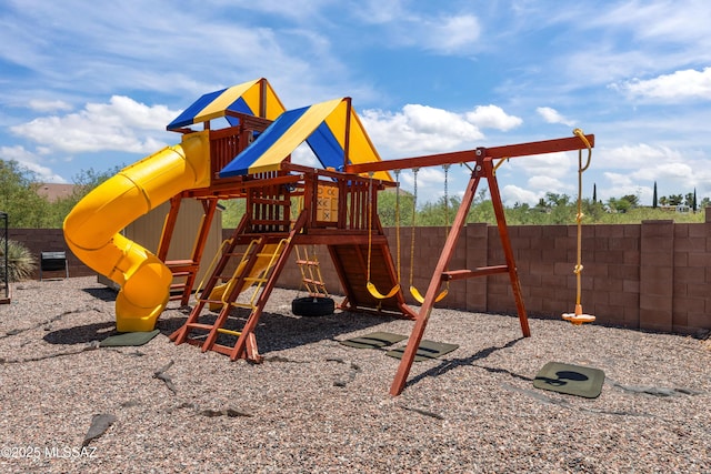 977 S Limestone St, Benson, AZ 85602 - view of play area with a fenced backyard