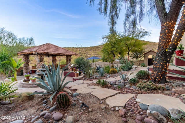 467 S Stephanie Loop, Tucson, AZ 85745 - view of yard with a gazebo and a patio area