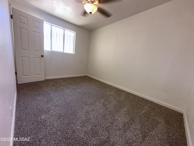 1339 W Pastime Rd, Tucson, AZ 85705 - carpeted empty room featuring baseboards and a ceiling fan