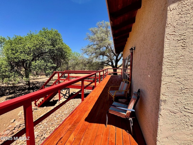 10487 E Turkey Creek Rd, Pearce, AZ 85625 - view of wooden terrace