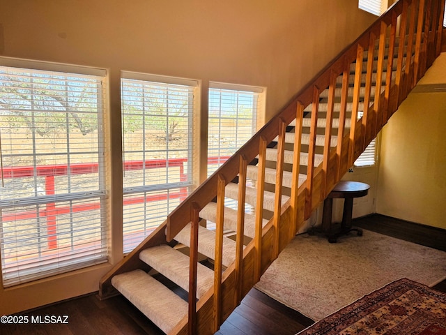 10487 E Turkey Creek Rd, Pearce, AZ 85625 - stairs with wood finished floors