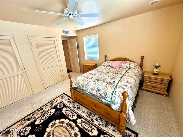 10487 E Turkey Creek Rd, Pearce, AZ 85625 - bedroom with carpet floors and a ceiling fan