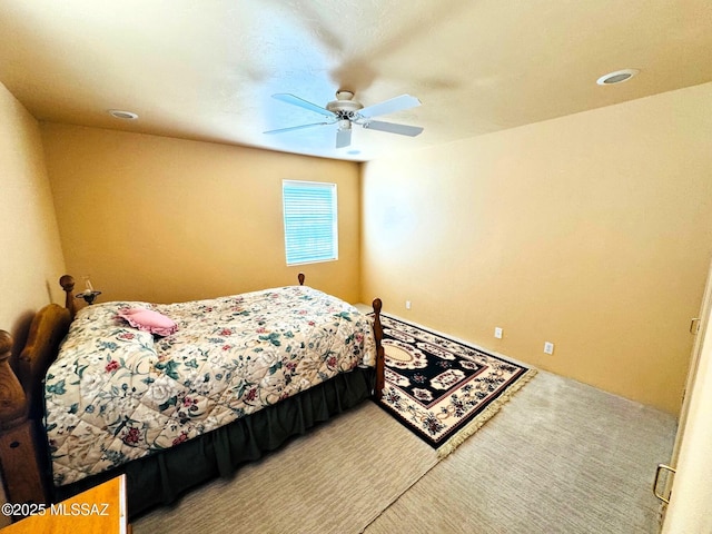 10487 E Turkey Creek Rd, Pearce, AZ 85625 - carpeted bedroom featuring a ceiling fan