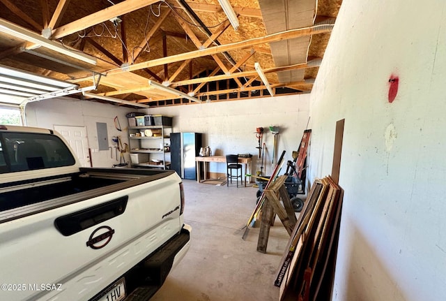 10487 E Turkey Creek Rd, Pearce, AZ 85625 - garage featuring electric panel