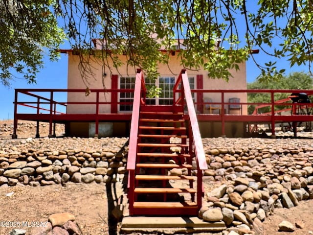 10487 E Turkey Creek Rd, Pearce, AZ 85625 - view of playground with a deck and stairway
