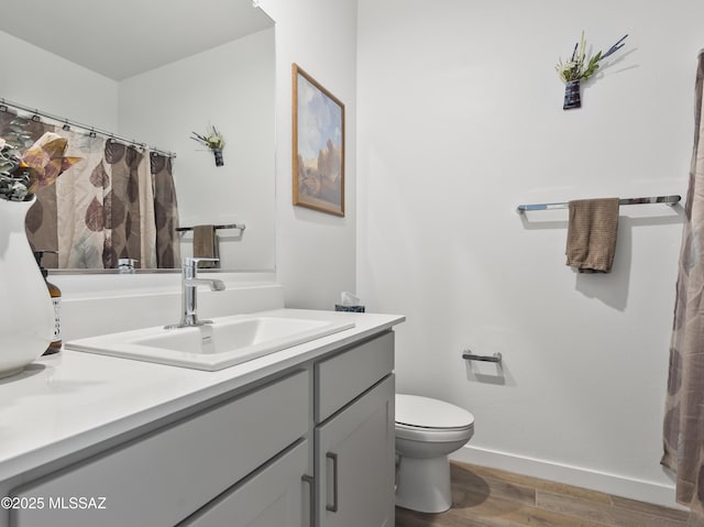 656 W Wilkinson St, Corona De Tucson, AZ 85641 - full bathroom with vanity and wood finished floors