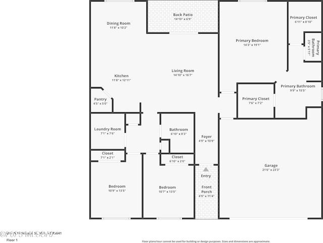 656 W Wilkinson St, Corona De Tucson, AZ 85641 - view of home floor plan
