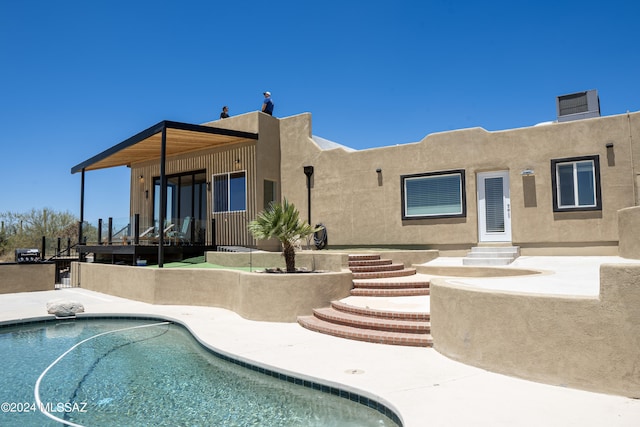 5051 N Hillcrest Dr, Tucson, AZ 85704 - outdoor pool featuring a patio