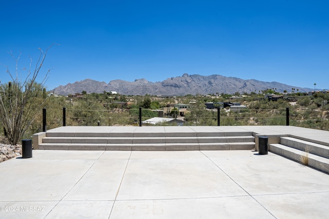 5051 N Hillcrest Dr, Tucson, AZ 85704 - view of patio with a mountain view