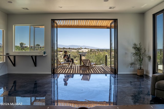 5051 N Hillcrest Dr, Tucson, AZ 85704 - entryway with healthy amount of natural light and a mountain view
