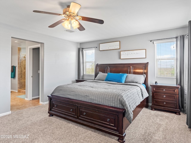 11471 E Squash Blossom Loop, Tucson, AZ 85747 - bedroom featuring light colored carpet and a ceiling fan