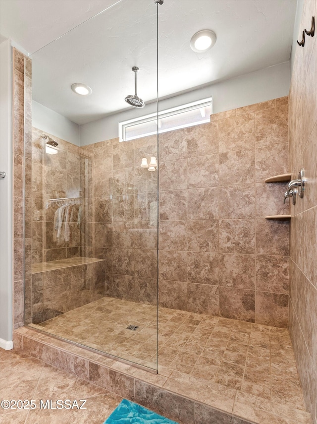 11471 E Squash Blossom Loop, Tucson, AZ 85747 - bathroom with tiled shower