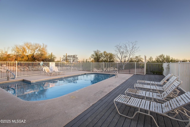 2000 E Campbell Ter, Tucson, AZ 85718 - view of pool at dusk