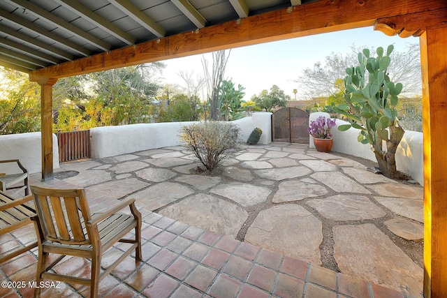 2839 E 2nd St, Tucson, AZ 85716 - view of patio / terrace with a gate