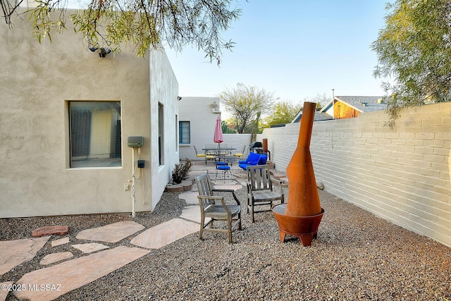 2839 E 2nd St, Tucson, AZ 85716 - fenced backyard with a patio area