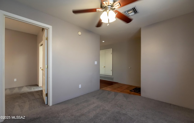 2990 W Trevi Pl Unit 200, Tucson, AZ 85741 - carpeted empty room featuring ceiling fan and a smoke detector