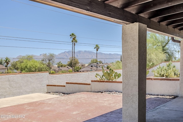 2366 N Camino Mateo, Tucson, AZ 85745 - view of patio with a mountain view