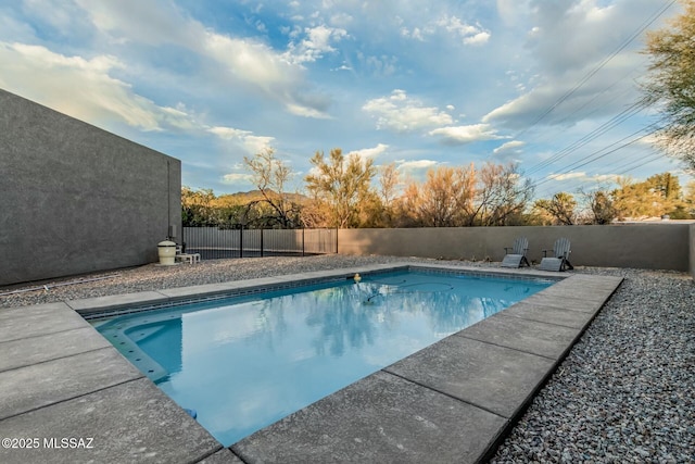 6859 N Placita Chula Vis, Tucson, AZ 85704 - view of pool featuring a fenced backyard