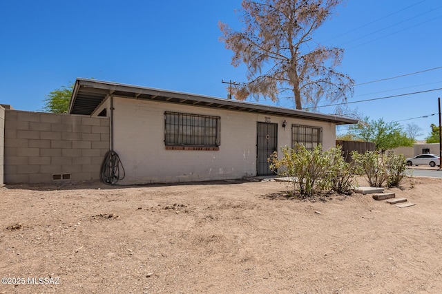 202 E Jacinto St, Tucson, AZ 85705 - view of front facade featuring concrete block siding