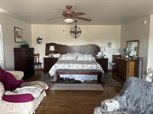 7855 N Northern Ave, Tucson, AZ 85704 - bedroom with wood finished floors and a ceiling fan
