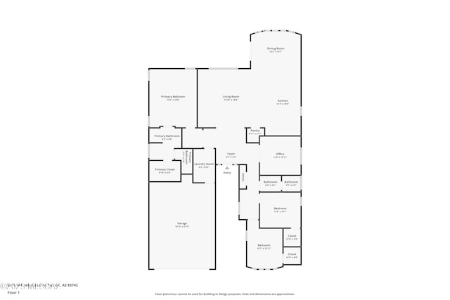 8470 N Gaetano Loop, Tucson, AZ 85742 - view of property floor plan